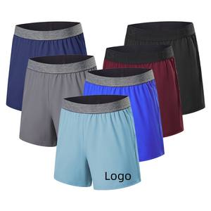 Short de sport uni pour homme avec crochet pour serviette Logo personnalisé Polyester léger Short décontracté doux à séchage rapide Expédition DDP - Product Image 2