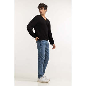 เสื้อสเวตเตอร์แฟชั่นสีดำสำหรับผู้ชาย MN-SWT-WS23-182A - Product Image 1