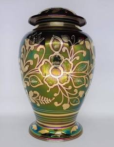 Large Silver with Pink Enamel Urn for Adult Pet <b>Dog</b> Ashes Funeral Cremains <b>Memorial</b> - Product Image 5