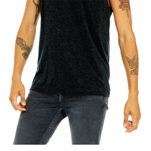 Ensemble de vente au détail 100% Airlume en coton peigné et essoré à anneau 32 simple 4.2 oz noir de charbon de bois réservoir de Jersey unisexe - Product Image 5