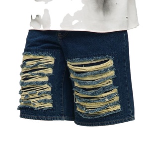 Nouveauté 2026 – Short en jean oversize en coton pour homme – Style urbain décontracté et droit pour l'été - Product Image 4