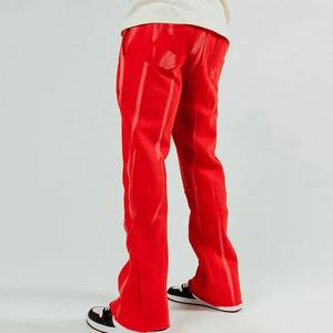 Pantalones de chándal Flare French Terry personalizados para hombre, diseño bordado, ropa informal, pantalones de lana con estampado de soplo DTF o serigrafía - Product Image 2