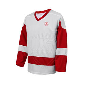 Maillot de hockey sur glace de différents styles, manches longues, de bonne qualité - Product Image 1