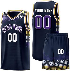 Uniformes de Baloncesto Unisex con Diseño Personalizado, Transpirables, de Secado Rápido, con Estampado de Rayas, Conjunto de Ropa Deportiva para Equipos de Adultos, Estilo 100% - Product Image 2