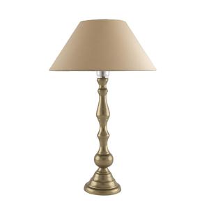 Nueva llegada de la lámpara de mesa de metal con acabado dorado con pantalla blanca a precios al por mayor para tamaños de decoración de 33D X 33W X 55H Cm - Product Image 1