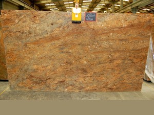 Vyara Granito Dorado Diseño Moderno Estilo Pulido Gran Superficie Losa Acabado - Product Image 4