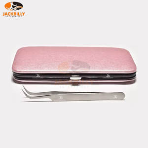 Puntas de fibra de acero inoxidable, pinzas para pestañas, sensación cómoda, volumen, pinzas para pestañas, Caja de aislamiento para juego de extensiones de pestañas - Product Image 5