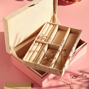 กล่องเก็บของแหวนเครื่องประดับงานปักไม้แบบกำหนดเองถาดจัดระเบียบเครื่องประดับลูกปัดหลากสีแฟนซีพร้อมแฟชั่นเรืองแสง - Product Image 4