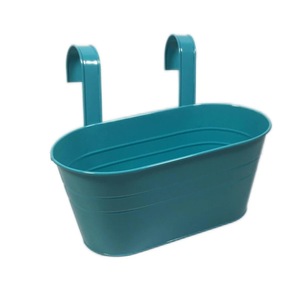 Décor à la maison campagne Style fenêtre fleur porte-plante métal fer suspendus Pots de fleurs avec crochets détachables pour garde-corps clôture - Product Image 1