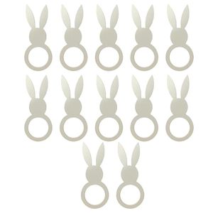 Rabbit Napkin Ring Wood <b>Easter</b> Decoration for Home Party <b>Ornaments</b> Dinner Table Supplies Weddings and Christmas Holidays - Product Image 6