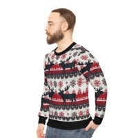 Pulls de Noël personnalisés à bas prix, brodés, tissés, respirants, en polaire polyester sublimé, de haute qualité, anti-plis, séchage rapide