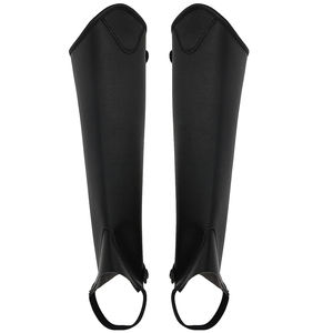 Qualité Pro Usine En Gros Personnalisé Cheval En Cuir Chaps quantité minimale de commande Bas Solide Couleur Confortable Nouvelle Mode Équitation Hommes En Cuir Chaps - Product Image 6