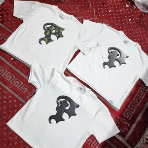 Custom Made Unisex Casual Streetwear <b>T</b>-<b>Shirts</b> High Quality White Cotton 100% Knitted Fabric <b>Gothic</b> F Logo Print - Product Image 2