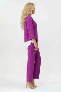 Sierra Authentique Aerobin Lâche Taille Naturelle Broderie Perles Paillettes Tissu Écologique Pantalon Costume-Femmes Casual Sportswear - Product Image 4