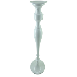 Juego decorativo de vajilla de 3 portavelas de Metal de gran tamaño, soporte de vela con revestimiento de polvo blanco para decoración para sala de estar - Product Image 1