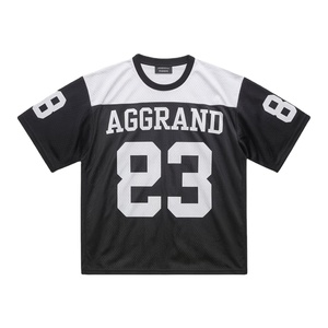 2025 Men's Casual Streetwear knitted Jersey <b>T</b>-<b>Shirt</b> Summer Loose Short Sleeve <b>V</b>-<b>Neck</b> Sportswear Mesh Jersey <b>T</b>-<b>shirt</b> for men - Product Image 3