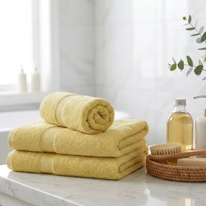 La Comodidad Natural Comienza con una Toalla de Baño de Algodón de Alta Calidad para el Hogar - Product Image 1