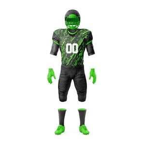 Maillots de football américain personnalisés en gros pour jeunes, uniformes d'entraînement universitaires, surdimensionnés, courts, technique de sublimation américaine - Product Image 2