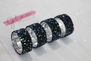 Servilletero de resina con eslabones de cadena para decoración de mesa de fiesta de boda de lujo, servilletero y soporte - Product Image 6