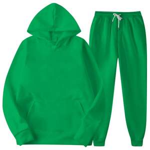 Sudadera de 2 piezas para hombre Quarter Zip Hoodie con pantalones de chándal Jogger Heavy Fleece Material Fleece Outfit - Product Image 1