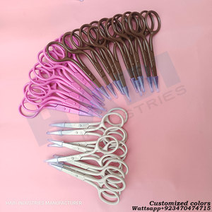 Full Color Embroidery Straight Mini Right-Handed Industrial Smooth Stainless Steel Sharp Precision Beauty Scissors <b>Sewing</b> Craft - Product Image 5