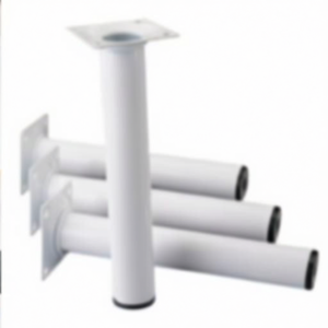 ELEMENT SYSTEM 4-Pack White Furniture <b>Legs</b> 30 mm High with 600 mm Mounting Plate for <b>Tables</b> - Product Image 3