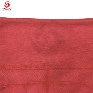Ropa deportiva para mujer, pantalones cortos de cintura sólida con Logo teñido anudado sin costuras, elásticos, transpirables, de secado rápido, para entrenamiento - Product Image 6