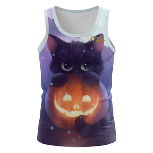 Camiseta sin mangas personalizada con estampado de sublimación de malla para hombre, camiseta de moda para hombre al por mayor - Product Image 2