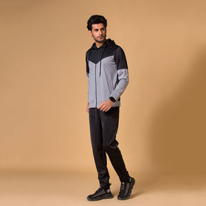 Men's High Quality 100% Cotton Winter Sport <b>Training</b> Tracksuit Drawstring Hoodie <b>Trouser</b> Set Breathable Low Price Adult Size - Product Image 1