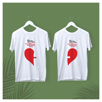 Camisetas Personalizadas para Parejas, 280gsm, 100% Algodón, Tallas Grandes, Felpa Sólida, Calidad de Exportación de Bangladesh, Manga Corta, Corte Elegante y Transpirable