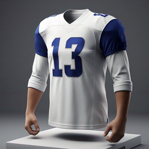 Maillot de football à col en V pour hommes Sublimation OEM Tops T-shirts à manches longues de football personnalisés avec sublimation OEM Saison Hiver - Product Image 6