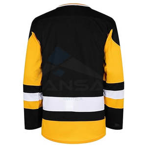 Camiseta de Hockey sobre Hielo para Hombre, Camiseta de Práctica de Manga Larga, Tejido Transpirable, Costuras Duraderas - Product Image 3