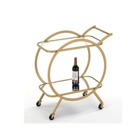 Mobilier décoratif Chariot de service à dîner Design fait main Qualité supérieure Métal marbre Barcart Utilisation pour le bureau