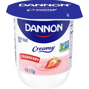 购买优质丹农奶油脱脂酸奶，草莓4盎司批发