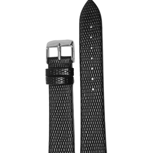 Bracelet de montre unisexe en cuir véritable noir classique, respirant, souple, résistant à l'eau, 20 mm, pour montre intelligente - Product Image 1