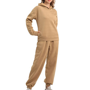 Chándal de gran tamaño para mujer 100% algodón polar estampado personalizado chándal estilo pulóver última moda Chándal para mujer - Product Image 3