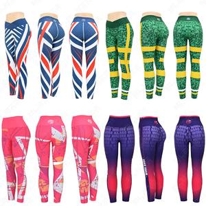Leggings de Yoga Personalizados, Sólidos, de Cintura Alta, Transpirables, Antiestáticos, de Secado Rápido, Ligeros y con Cintura Elástica - Product Image 1
