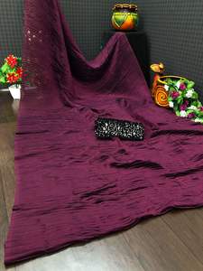 Sari de seda Rangoli de diseñador elegante de boutique india con trabajo de impresión digital última Ropa Étnica para bodas y eventos especiales - Product Image 5