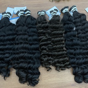 Extension de cheveux i Tip Extension de cheveux humains bouclés à la vapeur à pointe plate Extension de cheveux à pointe plate européenne - Product Image 5