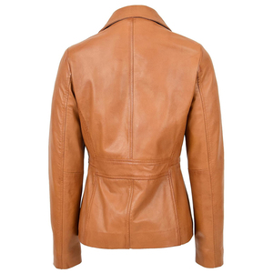 เสื้อเบลเซอร์สำหรับนักขี่จักรยานหนัง PU แท้สำหรับผู้ชาย, เสื้อโค้ทแฟชั่นใหม่พร้อมกระดุมตกแต่งฤดูใบไม้ผลิฤดูใบไม้ร่วงและฤดูหนาว - Product Image 2