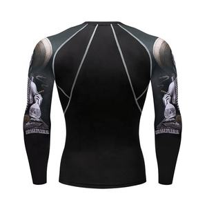Mma – haut de protection contre l'éruption cutanée, chemises de Compression personnalisées pour hommes, chemise de Compression à manches longues - Product Image 2