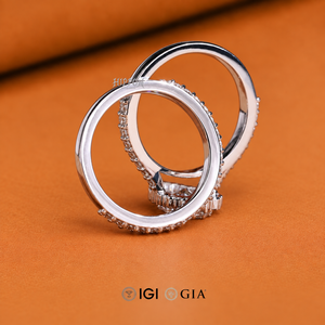 Bague en diamant en forme de goutte d'eau avec alliance, bague de fiançailles en diamant de laboratoire, ensemble de mariage en diamant, bague en diamant en forme de poire - Product Image 5