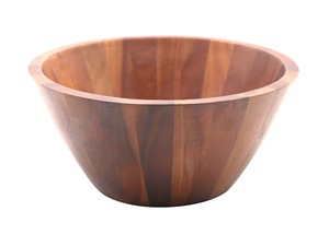 Bol en bois naturel jetable, bol à soupe et à salade en bois écologique, design moderne, logo personnalisé, service de fruits, fêtes - Product Image 2