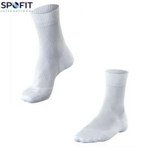 Chaussettes de sport décontractées en élasthanne/nylon pour hommes et femmes, course à pied, tennis, brodées, compression, chaussettes mi-hautes, respirantes, séchage rapide - Product Image 6