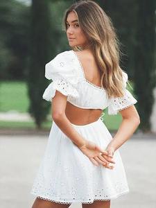 Robe de femme élégante en coton indien fait à la main robe d'été de fête de mariage cadeau de mariée personnalisé pour sa robe blanche imprimée - Product Image 2