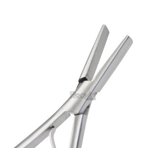 Pince à épiler légère et durable en acier inoxydable de 7 pouces pour extensions de cheveux, avec poignée bleue - Product Image 4
