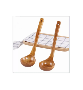 Cuchara de sopa de madera de nuevo estilo, cucharones, cuchara de fideos, colador, diseño atractivo, embalaje personalizado a la venta - Product Image 4