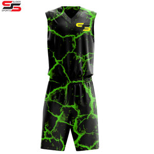 Reversible Baloncesto Jersey Equipo Jugadores Tamaño Logo Pantalones cortos Diseño rápido al por mayor Adultos Unisex Uniforme de baloncesto personalizado - Product Image 1
