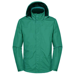 Chaqueta cortavientos impermeable OEM personalizada para hombre para deportes de invierno-Senderismo y Camping 2026 Chaqueta tejida de tela recubierta para exteriores - Product Image 1