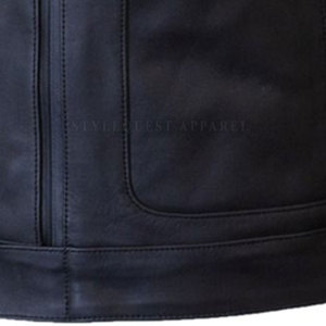 Chaqueta de Motociclista de Cuero para Hombre, Diseño Personalizado 2025, Alta Calidad, Secado Rápido, Resistente al Viento, Invierno, Servicio de Suministro OEM, Colores Personalizados - Product Image 5